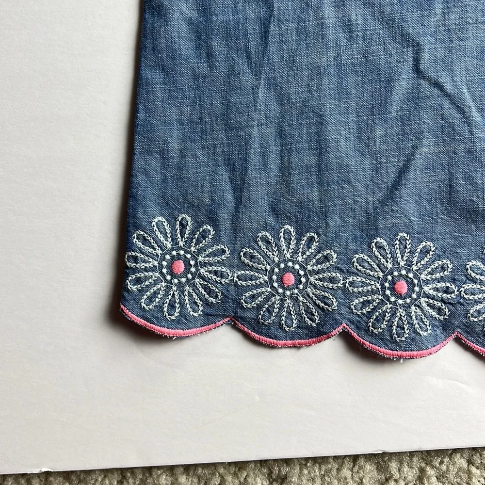 Crewcuts denim embroidered dress